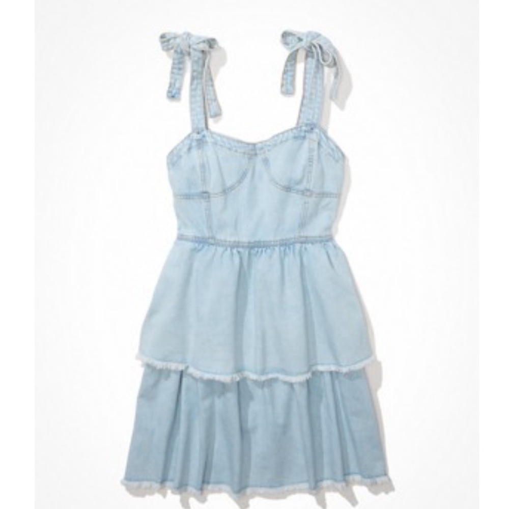 Denim Corset Mini Dress